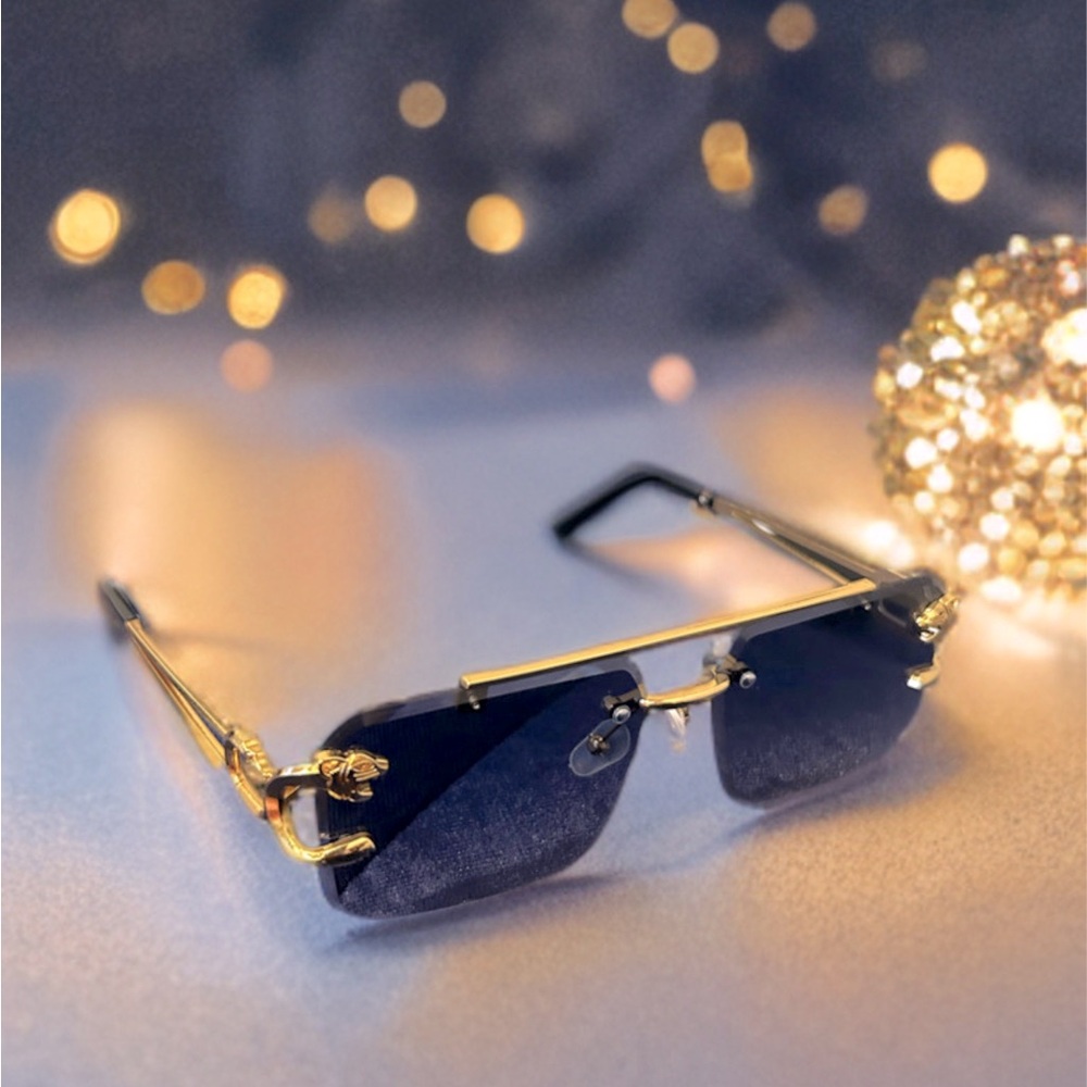 Gold and Black Sunglasses